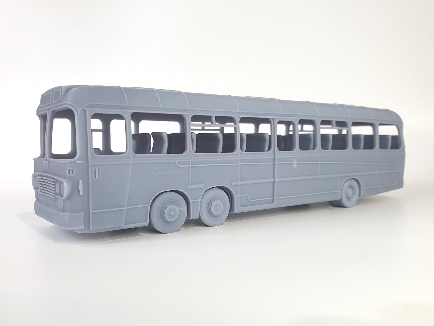 1 to 50 scale model of a Barton Transport Bedford VAL Buswith Europa Yeates body and 50 seat coach interior - Three Peaks Model