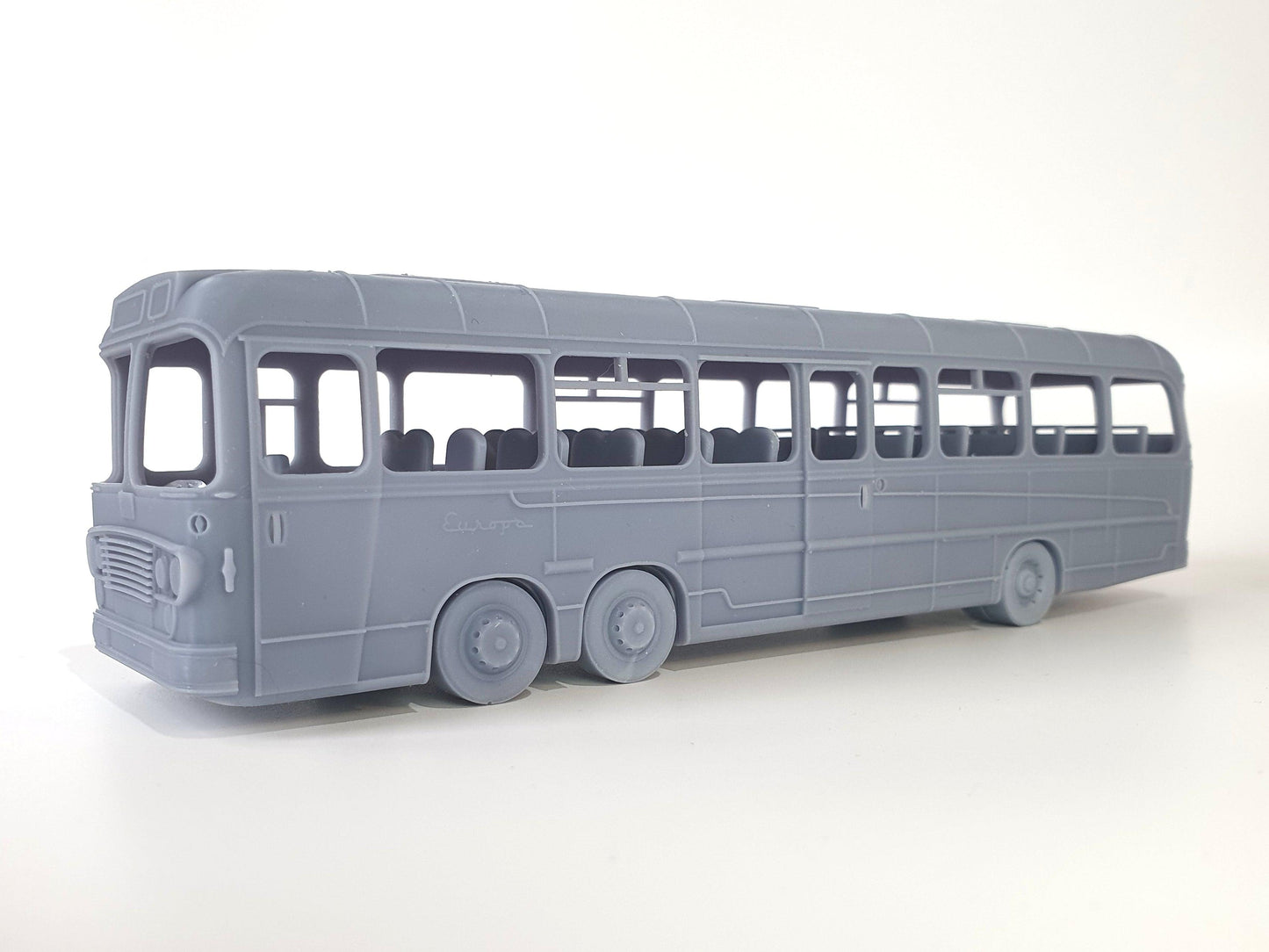 1 to 50 scale model of a Barton Transport Bedford VAL Buswith Europa Yeates body and 56 seat interior - Three Peaks Model