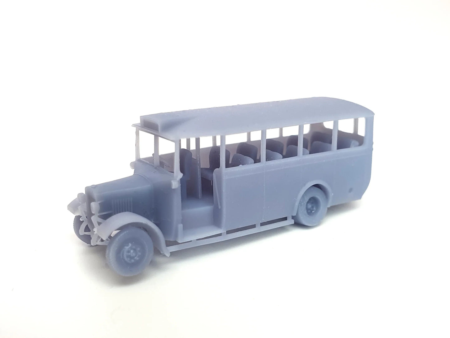 N (1:148) unpainted London Transport version of our scale model 20-seat Thornycroft bus - Three Peaks Models
