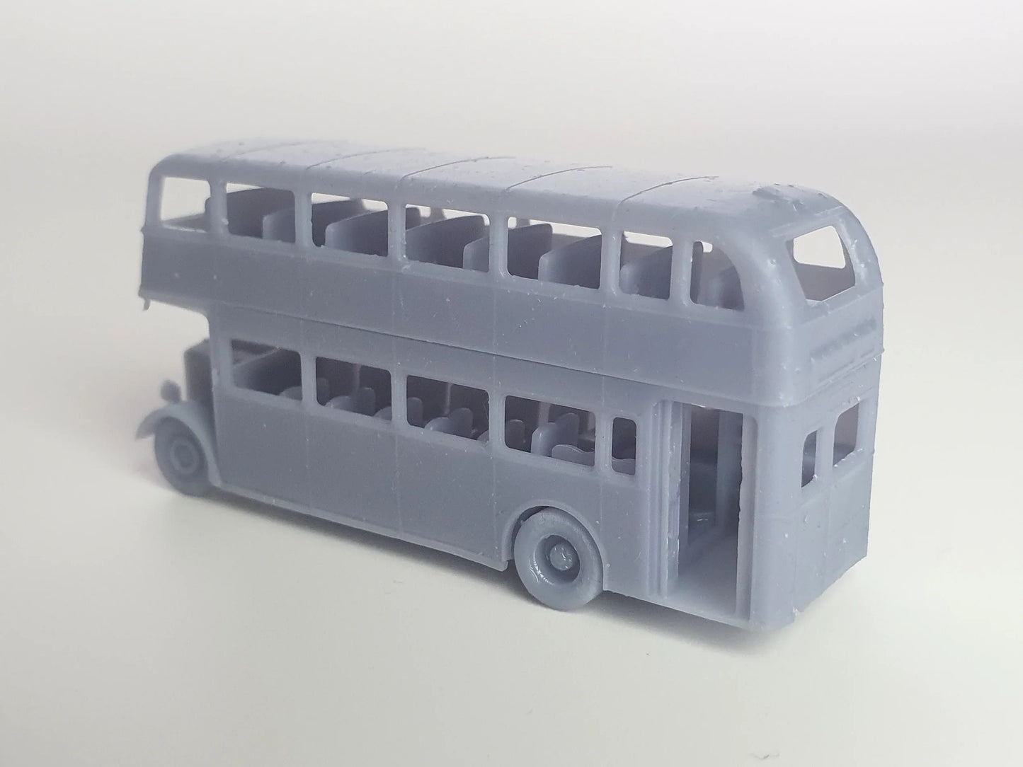 Open door version of scale model bus kit of 782 a Barton rebodied Leyland Tiger PS1/1 in N (1:148) - Three Peaks Models