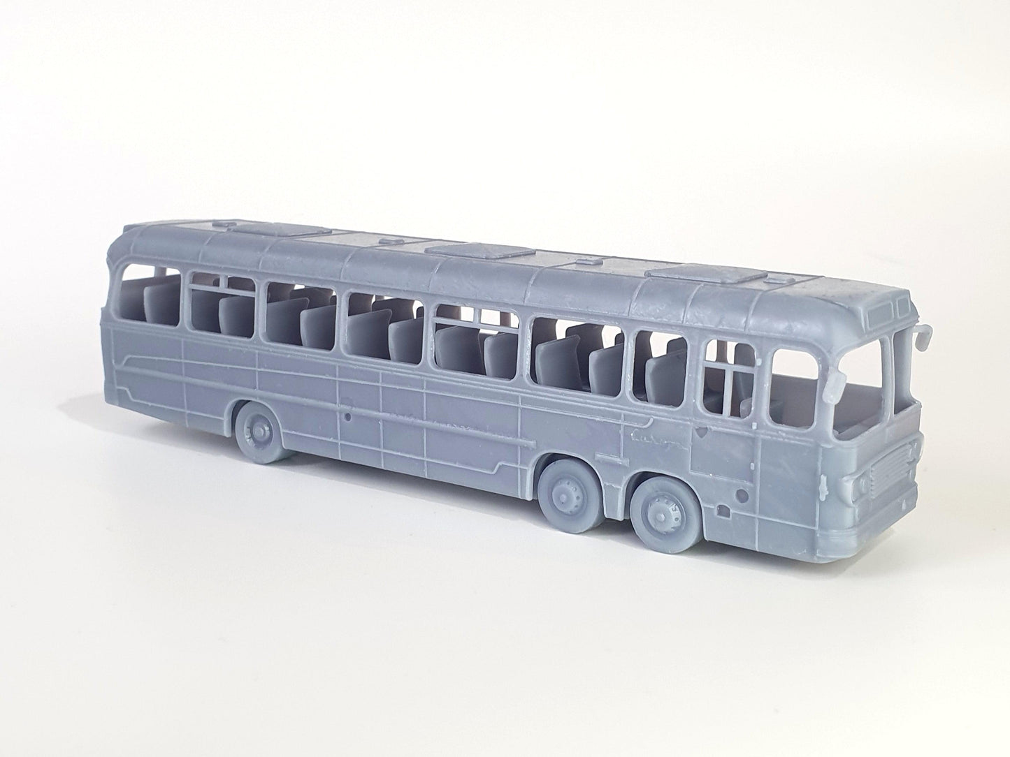 OO (1:76) scale model of a Barton Transport Bedford VAL Buswith Europa Yeates body and 50 seat coach interior - Three Peaks Model