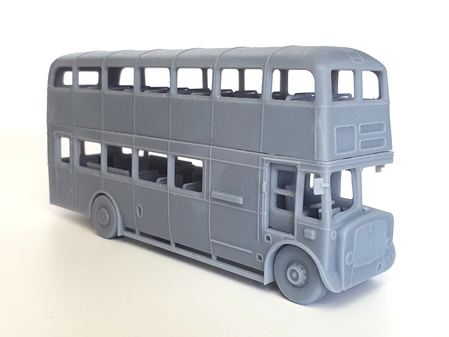 Offside view of our Bradford AEC Regent V scale bus model with Metro-Cammell body - Three Peaks Models