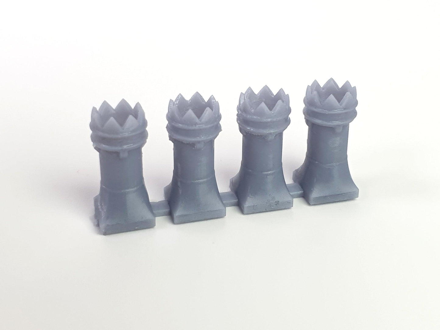 O gauge, 7mm, scale model bishop chimney pots - Three Peaks Models