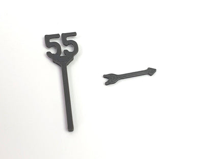 55 mph OO gauge scale model BR speed limit sign with separate directional arrow - Three Peaks Models
