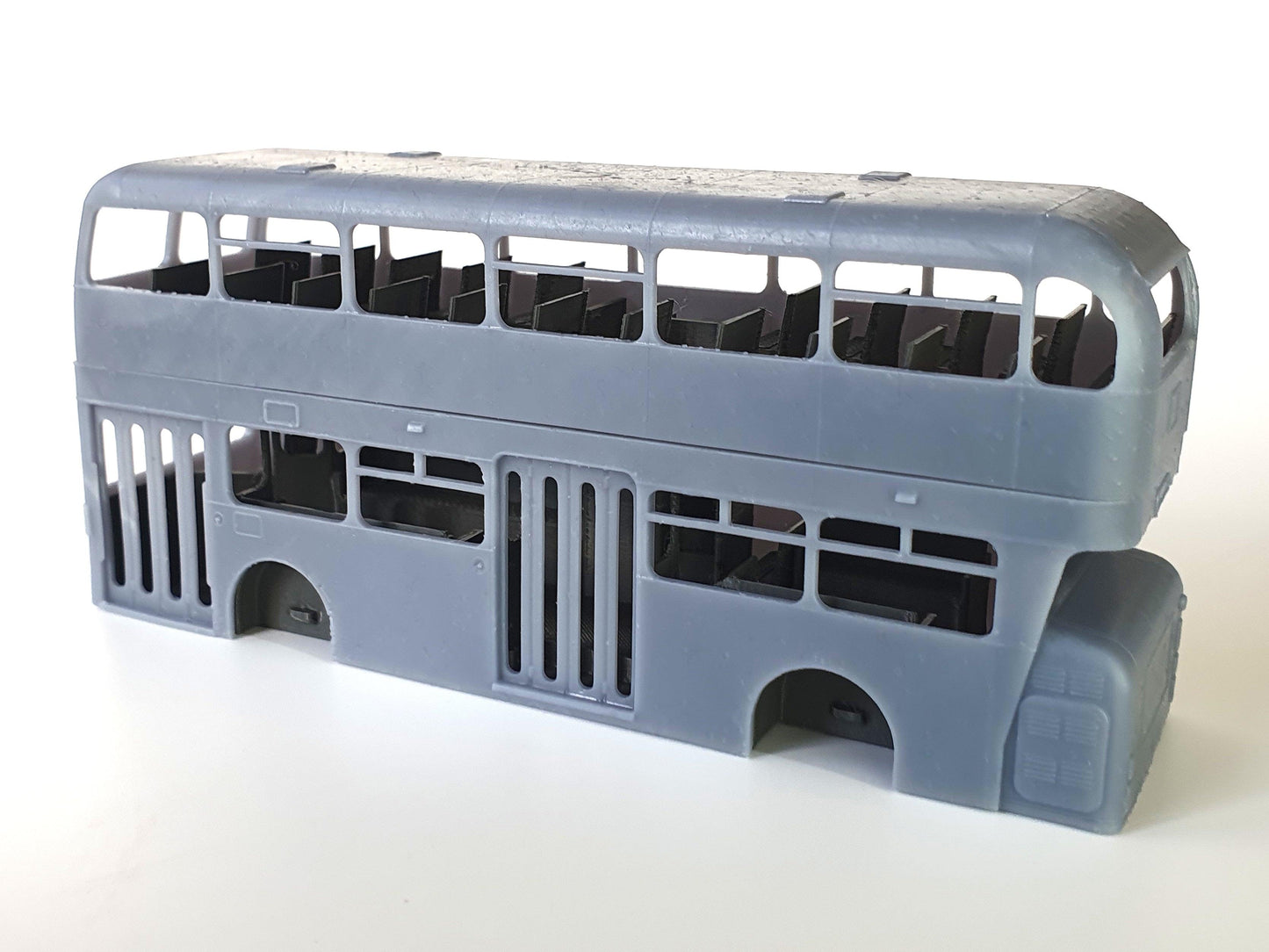 Side view of OO gauge scale model of a Coventry Daimler Fleetline bus - Three Peaks Models