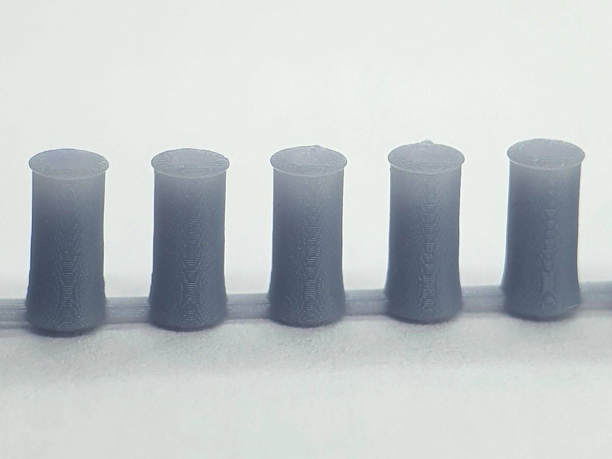 TT 120 scale model tapered roll top chimney pots - Three Peaks Models