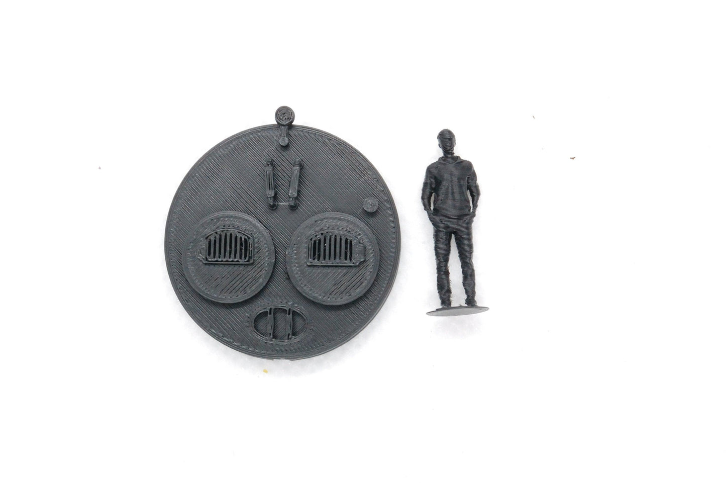 OO gauge scale model of lancashire boiler face - Three Peaks Models