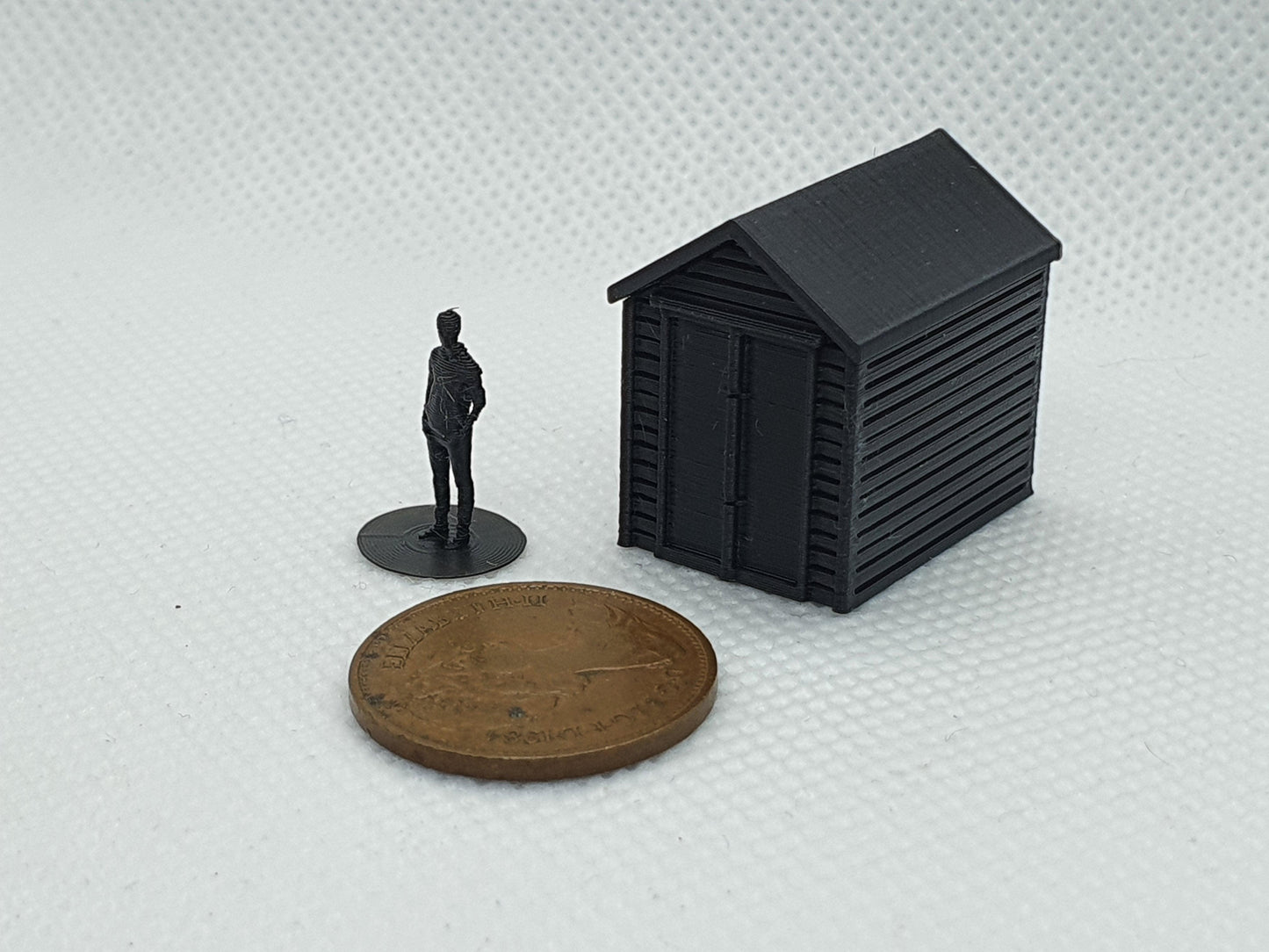 TT gauge scale model beach hut - Three peaks models