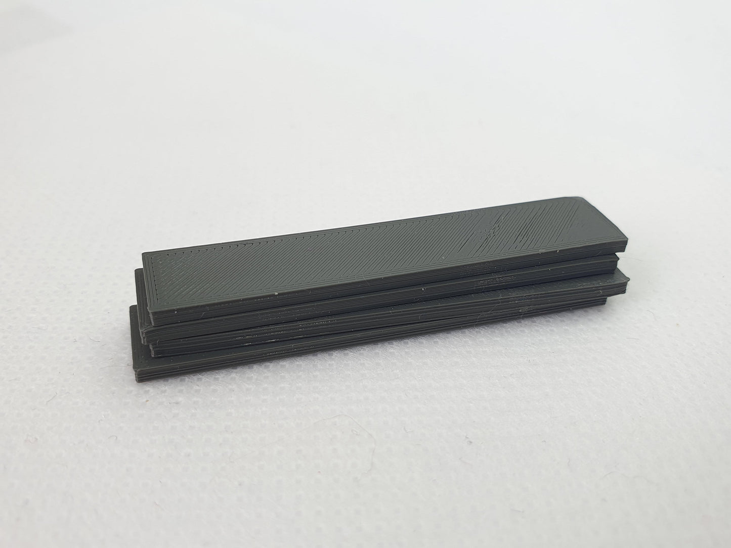 N gauge unpainted scale models of four 7m steel slabs -Three Peaks Models