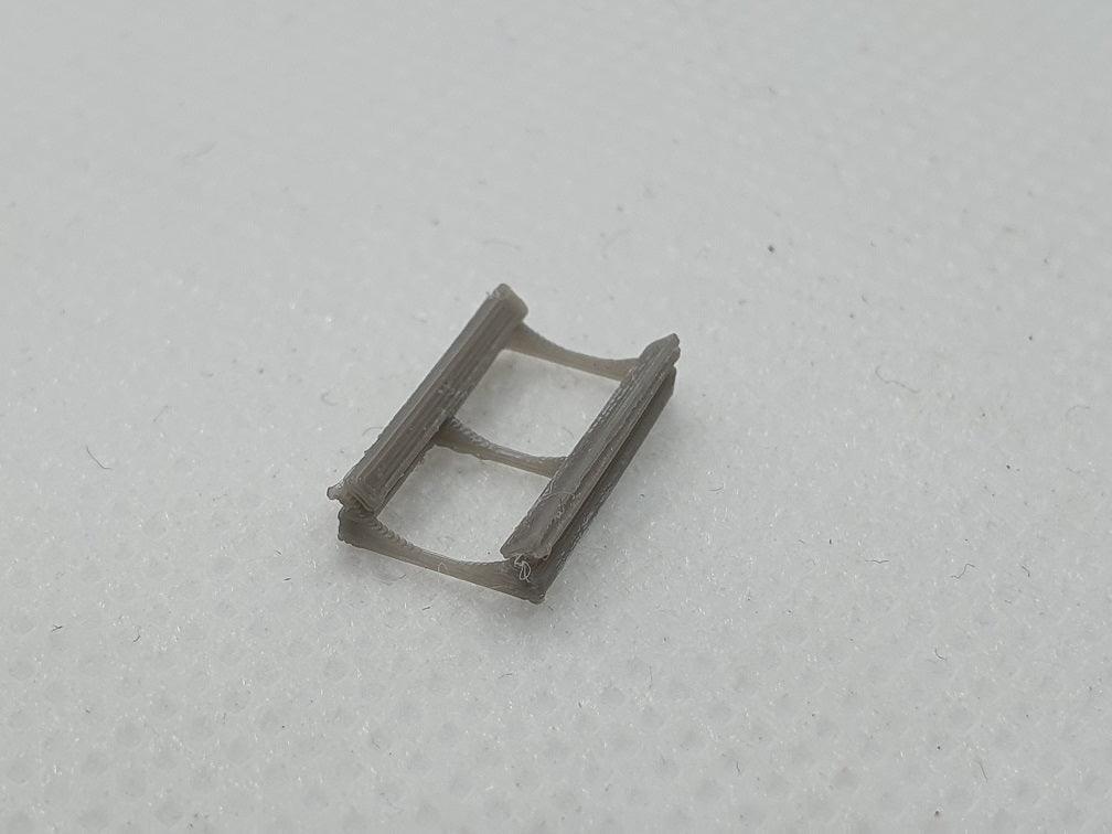 N gauge steel coil cradle scale model - type 1 - Three Peaks Models