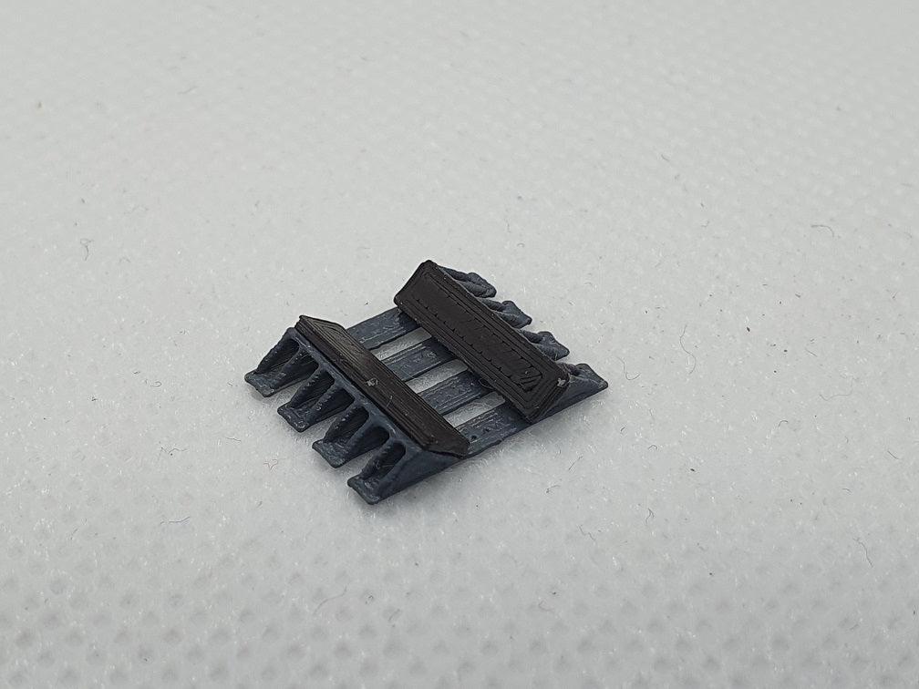 Steel coil cradle, type 2 - OO TT N gauge - Three Peaks Models