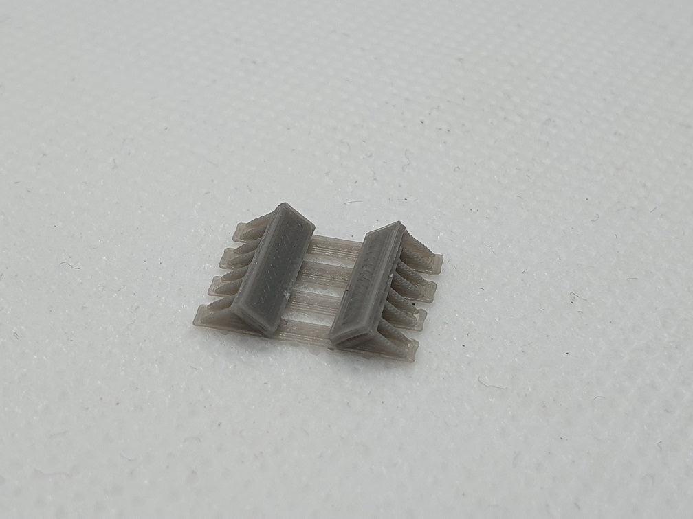N gauge steel coil cradle scale model - type 2 - Three Peaks Models