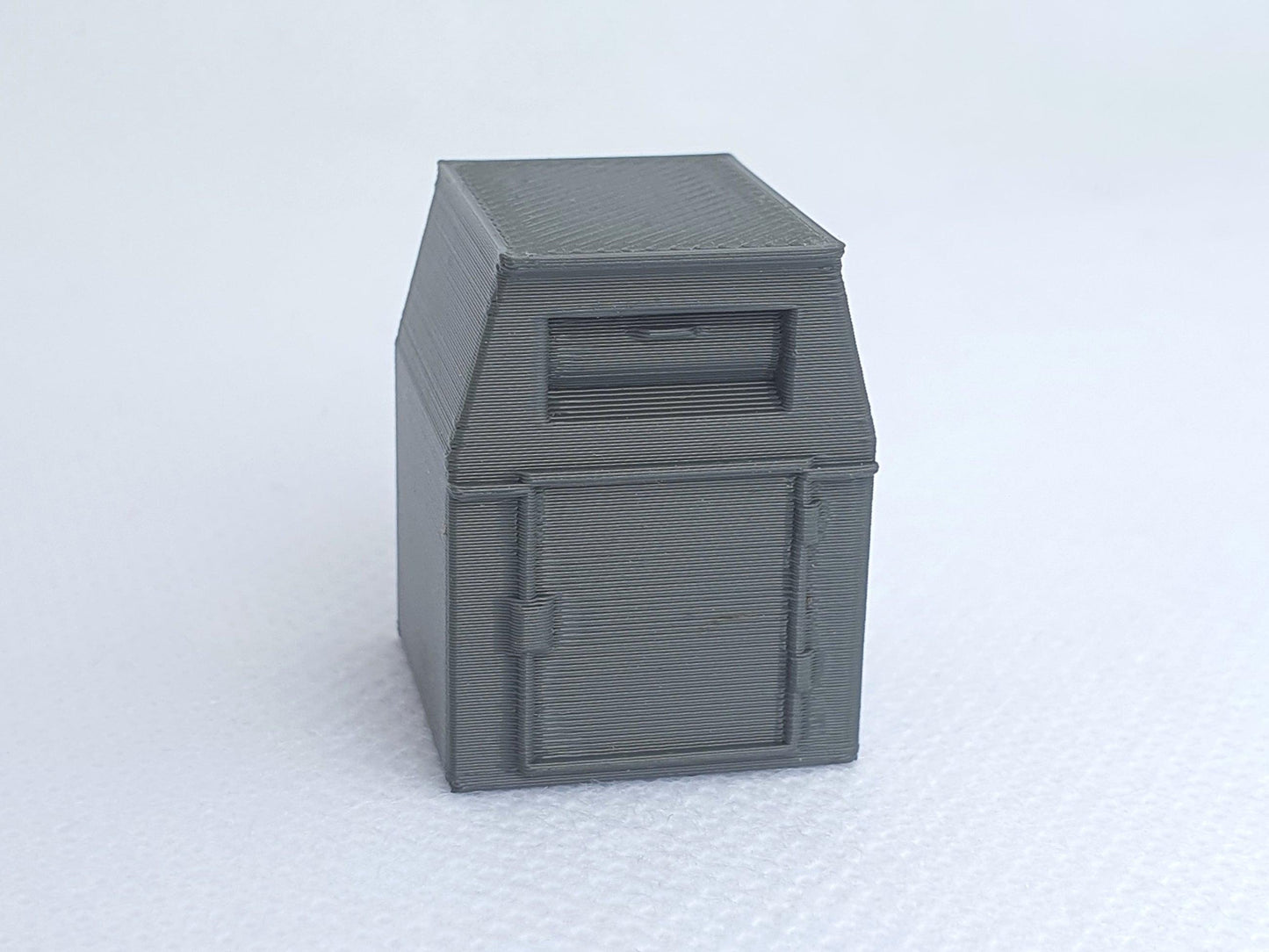 OO gauge scale model clothes recycling bin - Three Peaks Models