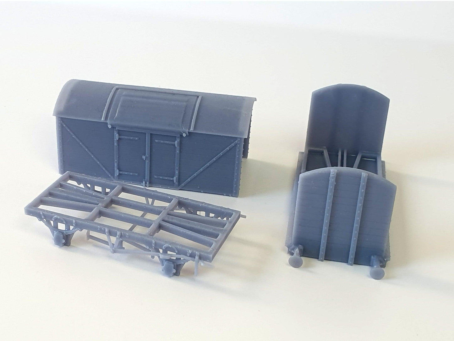 Kit of parts for a OO (1:76) scale model of an L&Y Diagram 3 Covered Goods wagon - Three Peaks Models