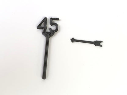 45 mph O gauge scale model BR speed limit sign with separate directional arrow - Three Peaks Models