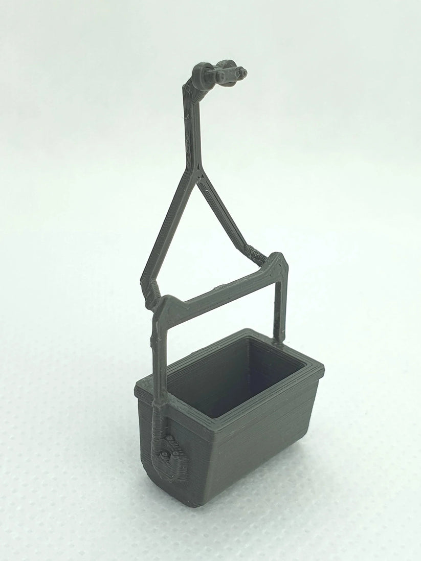 Aerial ropeway bucket scale models (set of 6) - O OO TT N gauge – Three ...