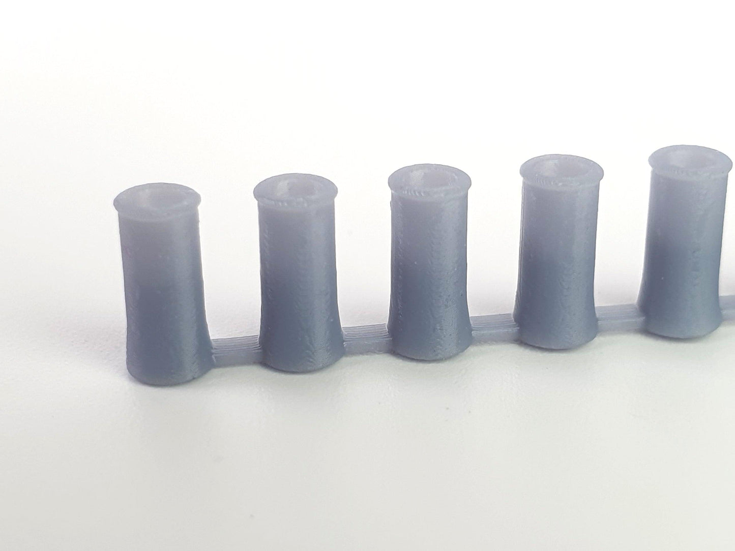 OO gauge, 4mm, scale model tapered roll top chimney pots - Three Peaks Models