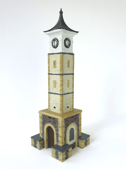 Painted OO gauge scale model of Aberystwyth clock tower - Three Peaks Models