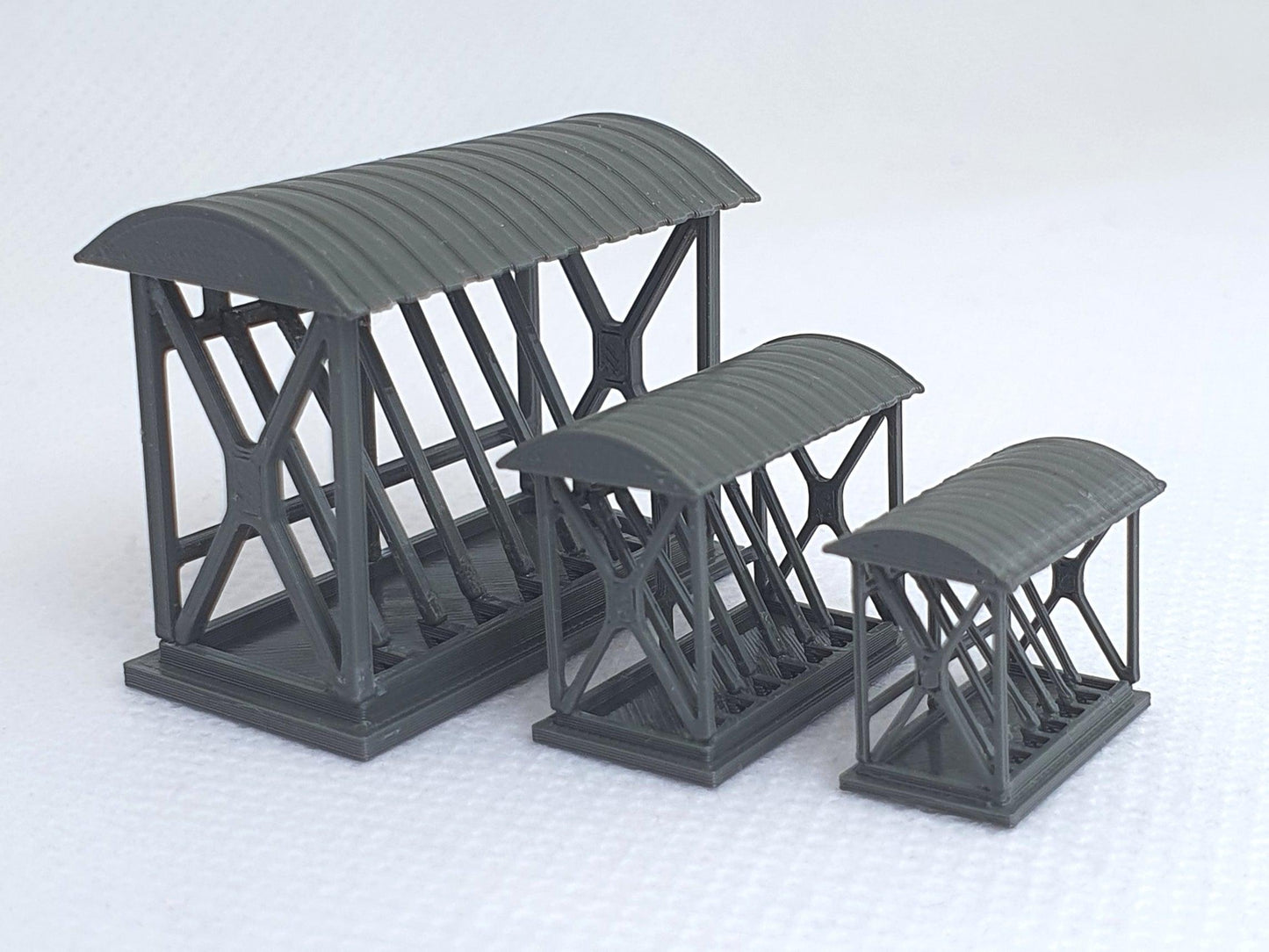 Scale model of a bike racks in OO, TT and N gauge- Three Peaks Models