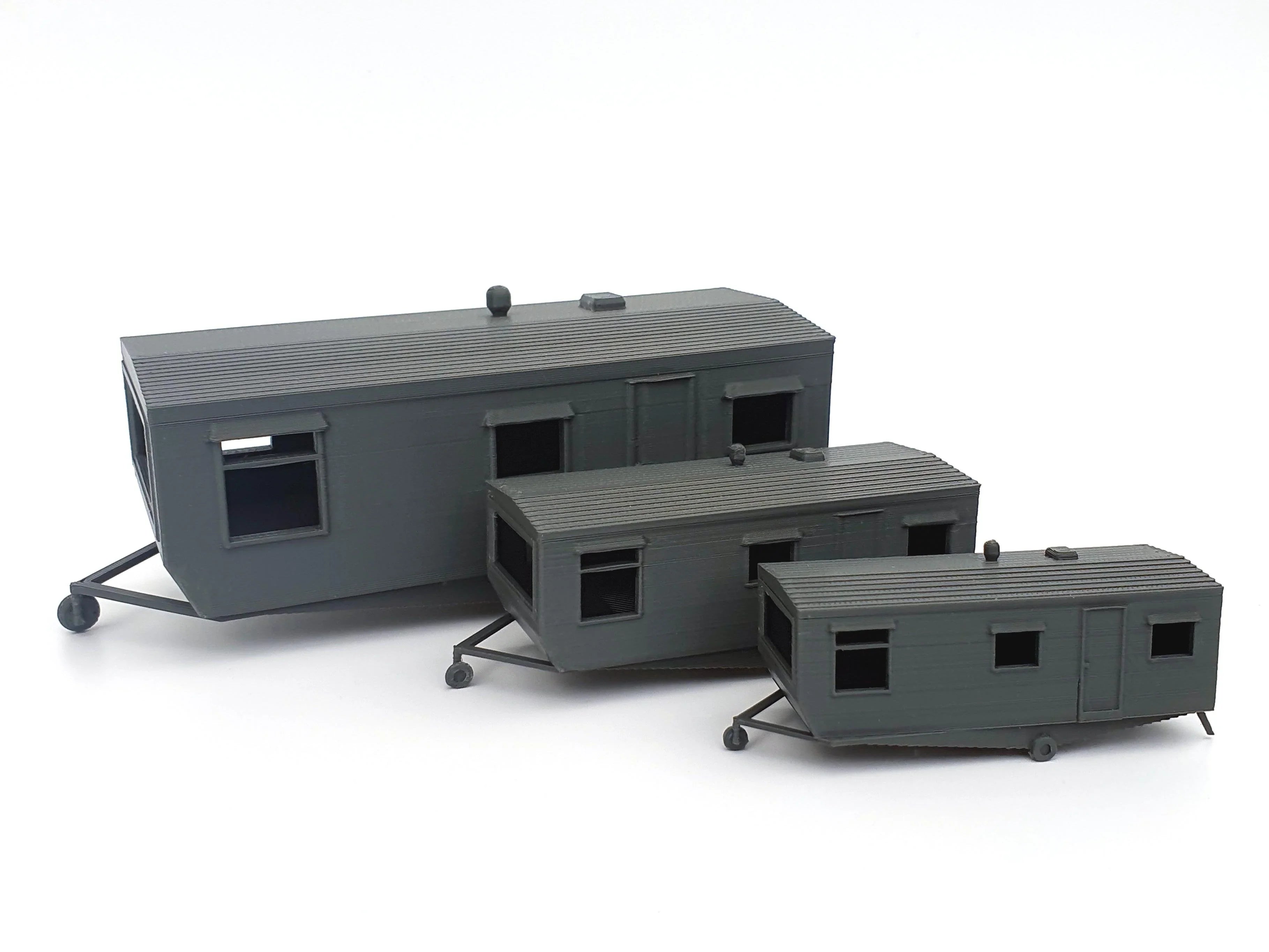 O Scale Rv Static caravan (1970s) scale model - OO TT and N gauge - 3D printed ...