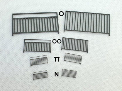 Standard and sight gap pedestrian guard rail scale models in O, OO, TT and N gauge - Three Peaks Models