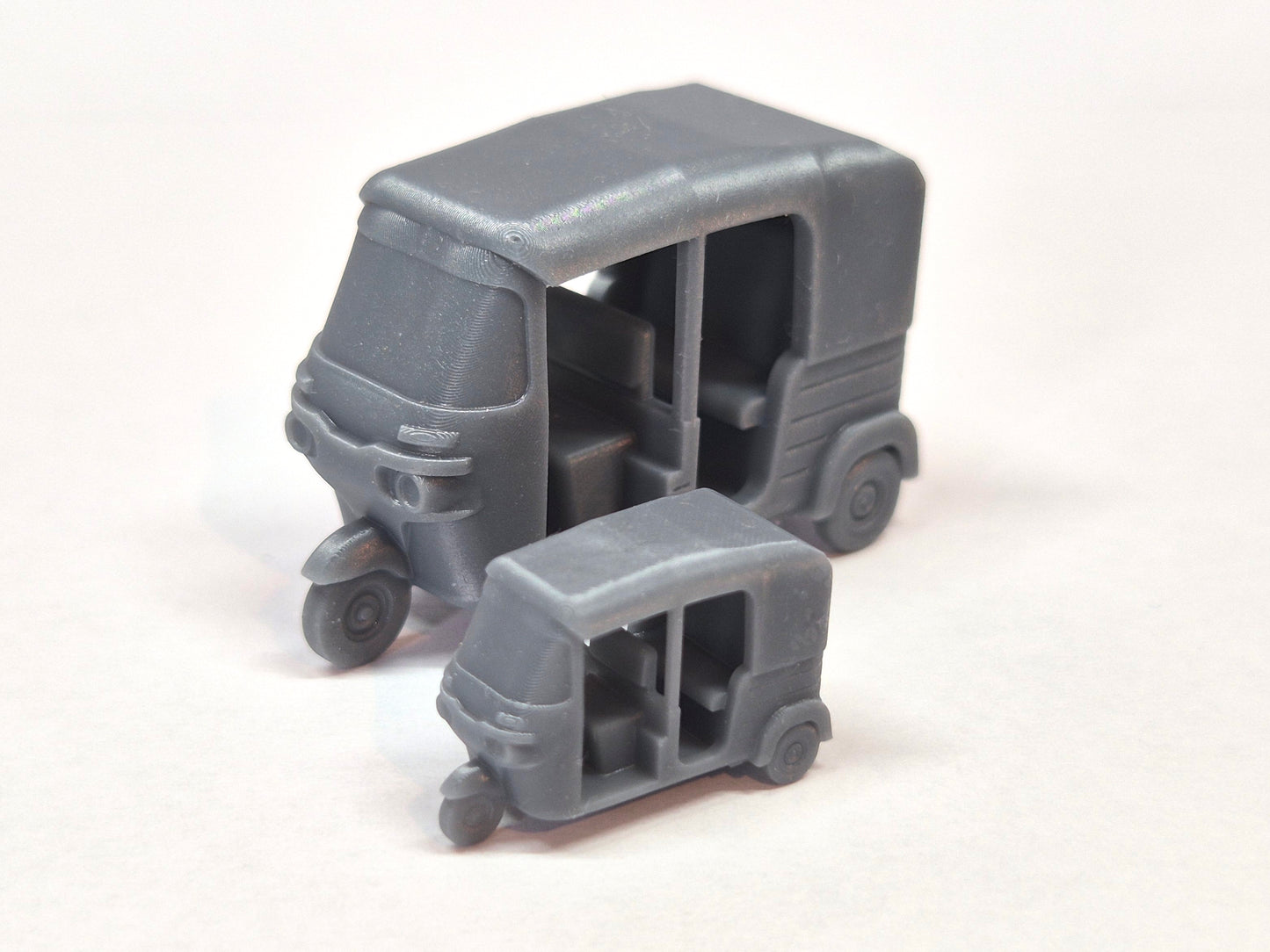 Two scale model tuk tuks - Three Peaks Models