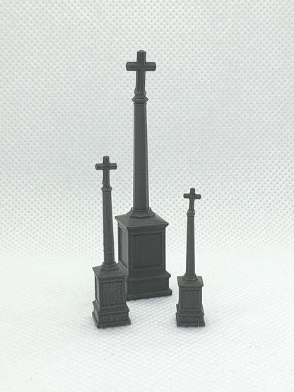 Scale models of a war memorial in OO, TT, and N scale - Three Peaks Models