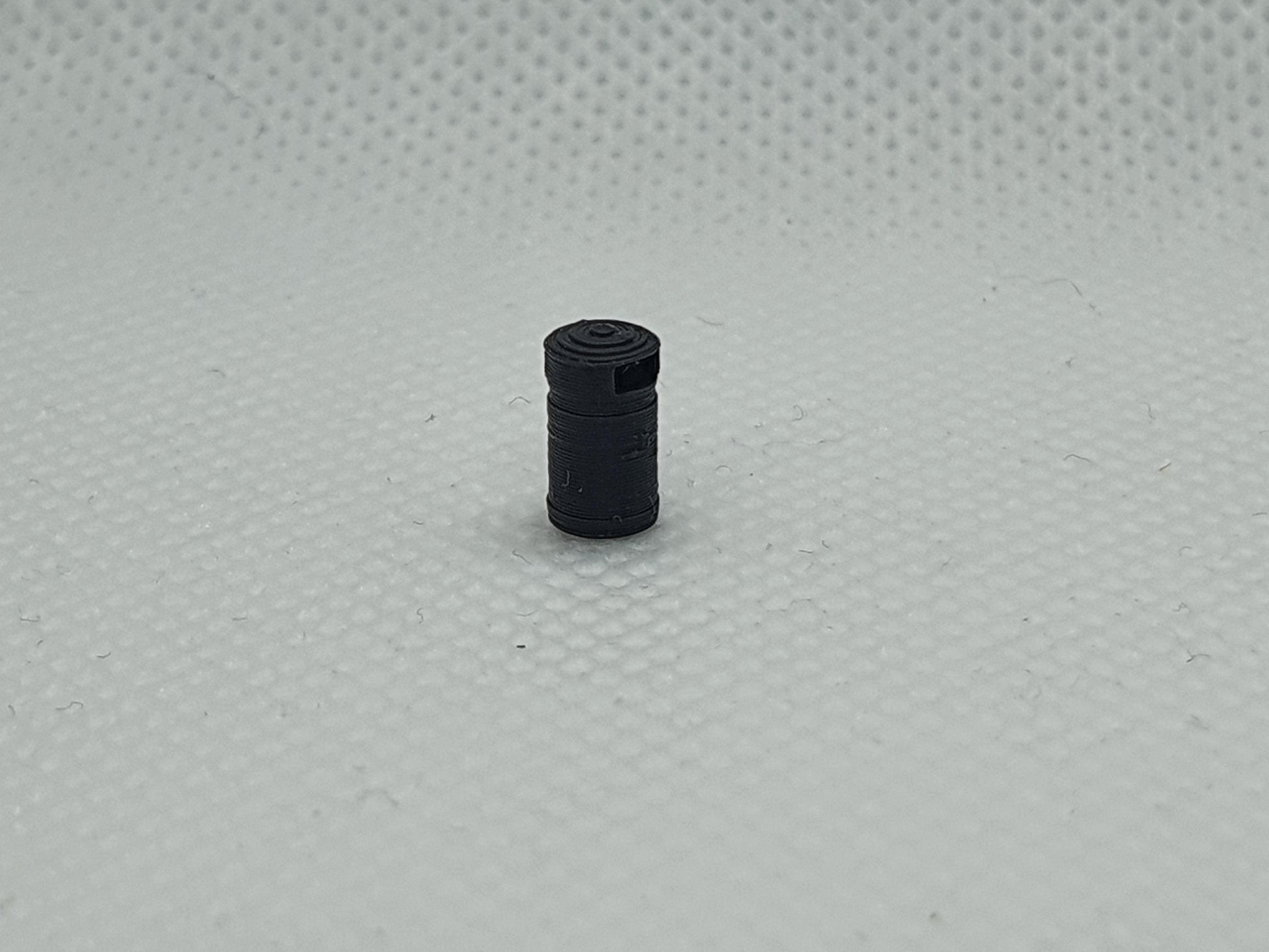 N gauge scale model of a round park bin - Three Peaks Models