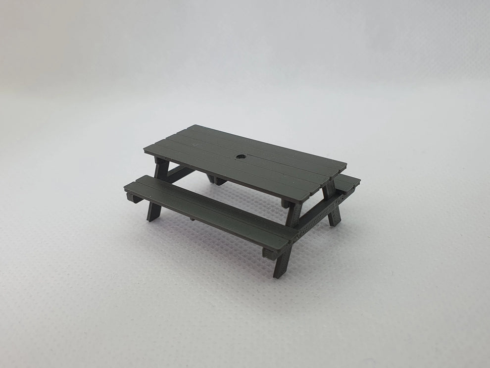 Tabletop Scale Model Picnic table scale model kit (set of 4) - O, OO, TT and N gauge – Three ...