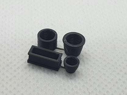 OO gauge plant pots planters - Three Peaks Models