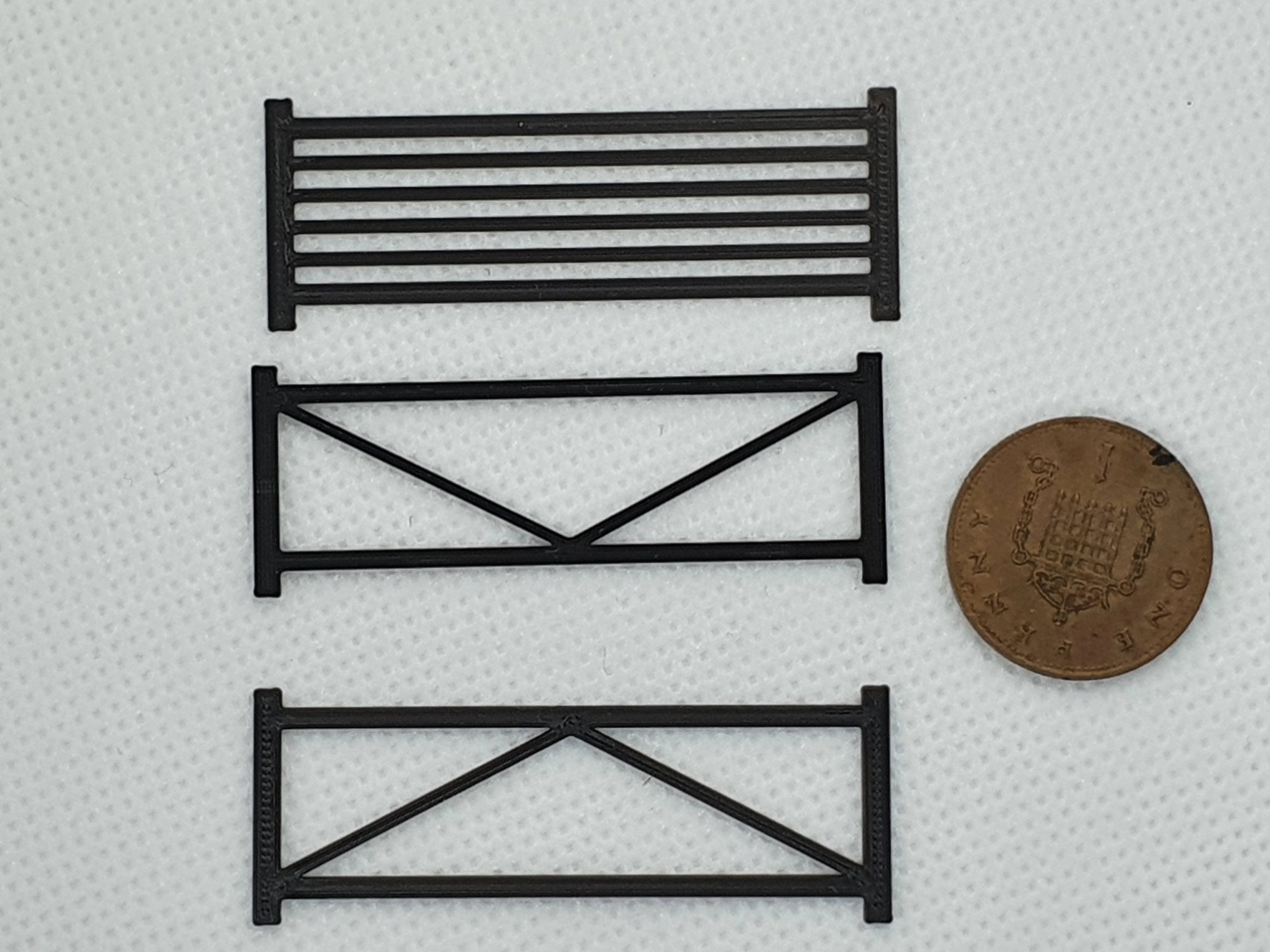 Wooden farm field gate scale model for model railways - O OO TT N gauge ...