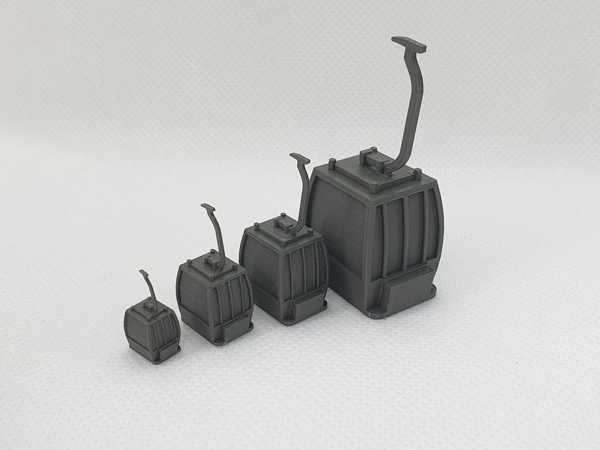 Cable car scale models (Set of 2) - OO TT N and Z gauge – Three Peaks ...