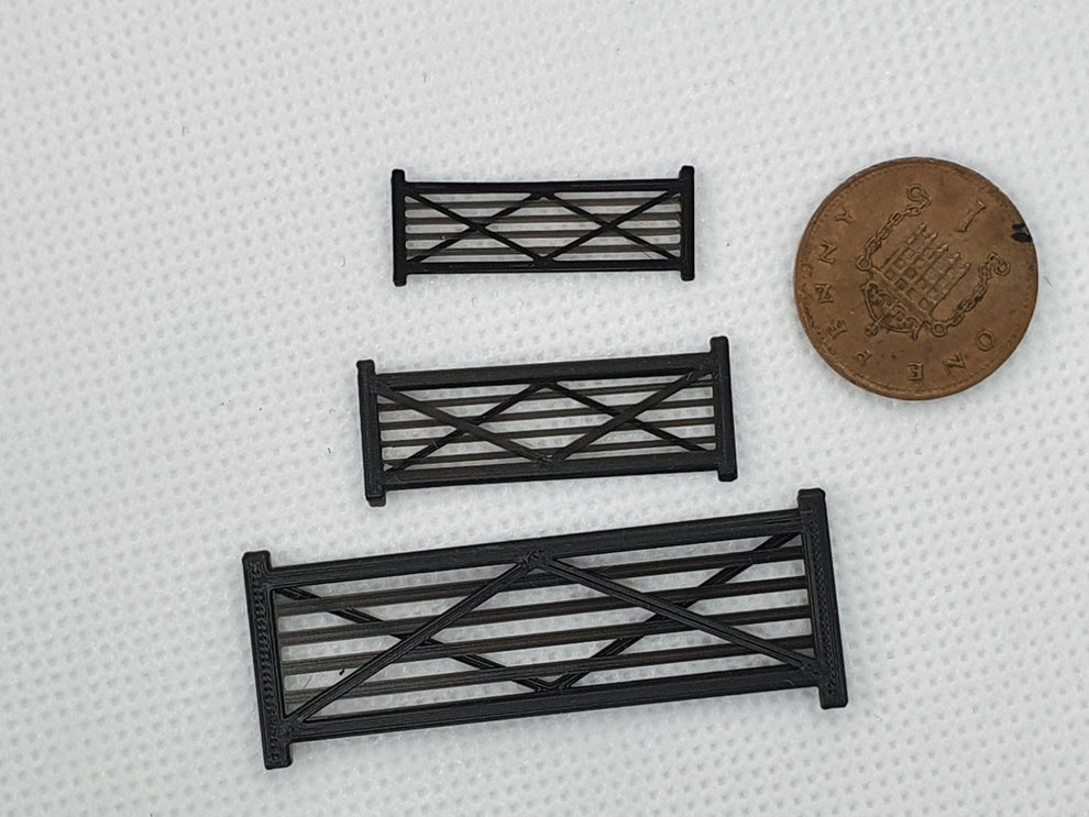 Wooden farm field gate scale model for model railways - O OO TT N gauge ...